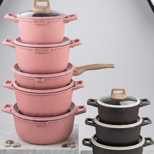 Brocook 10pcs cookware set  Bro-D06