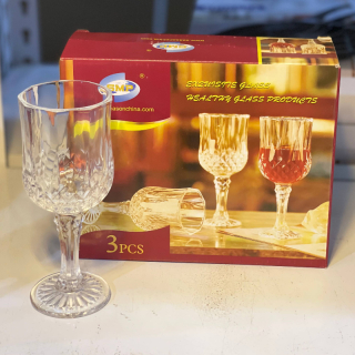 smp 3pcs exzuisite glass cup G3503-3