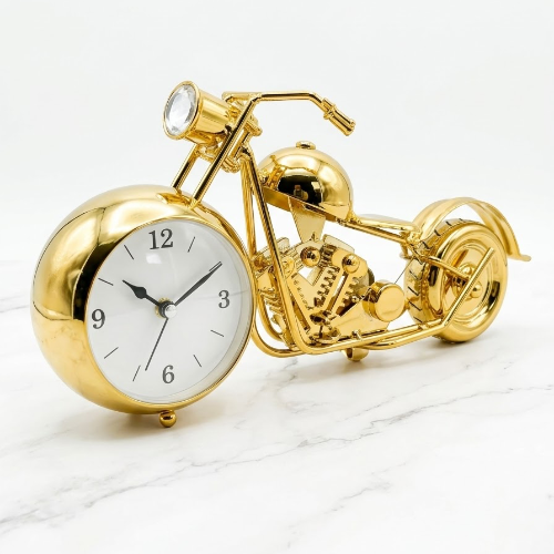 Motorcycle desk clock