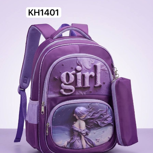 Kh1401 school bag with purse