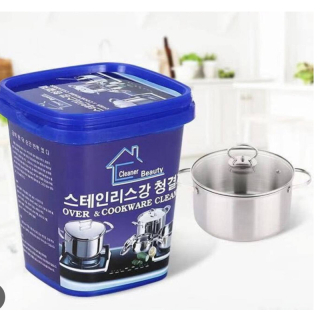 Pot cleaner/scouring powder