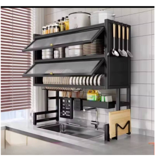 Over sink Double layer drain rack