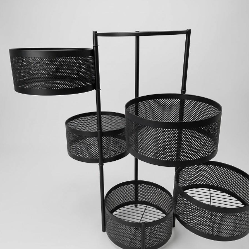 5layer round storage shelf