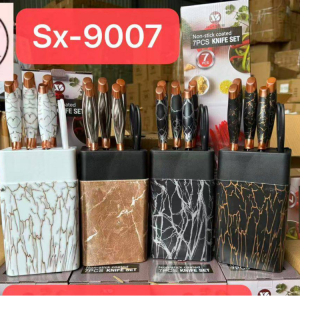 Amaze SX-9007 non stick coated 7pcs knife set