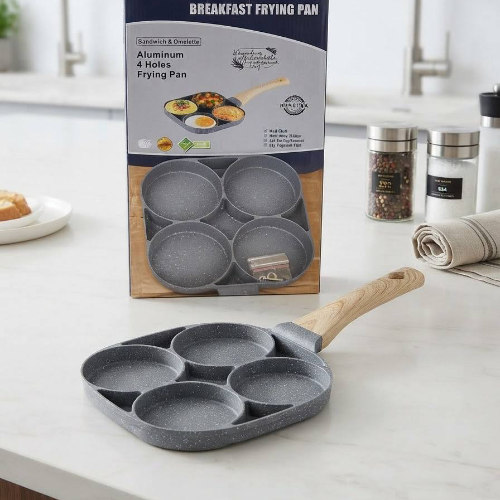 Breakfast frying pan 4 holes
