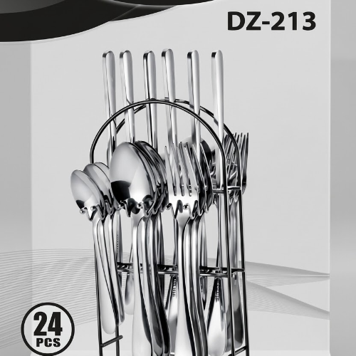 Es Dz 213 24pcs stainless cutlery set