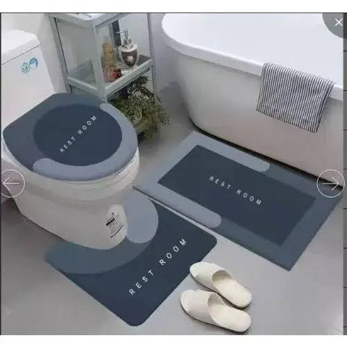 Toilet mat 3 in 1