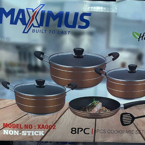 Maximus XA002 8pcs non stick pot