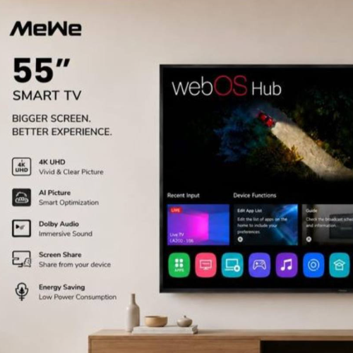 Mewe 55 inches TV double smart whaleos Mw550stsgb2wl