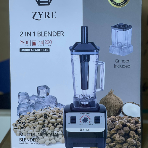 Zyre blender 2 in 1 2500W ZCB-2500