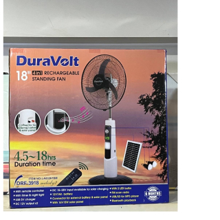Duravolt rechargeable fan DRF-3918 melody 4 in 1