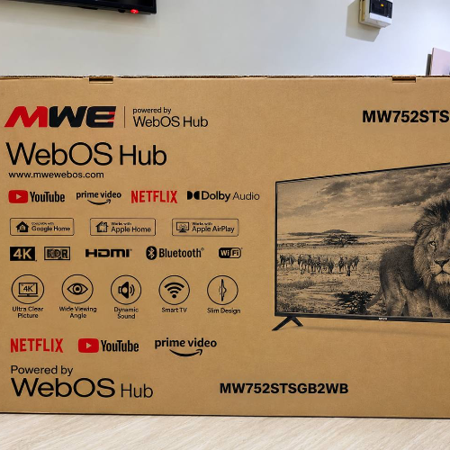 Mewe TV 75 double glass smart webos MW752STSGB2wb