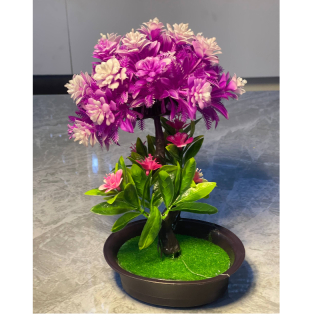 mini White/brown oval flower vase