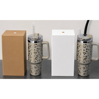 Stanley cup brown and white carton