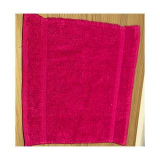 White/colored vertical stripe/baby face towel