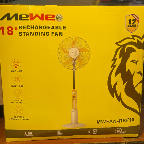 Mewe rechargeable standing fan RSF18