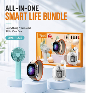 Amaze SX D96plus Fan,smartwatch and earbuds